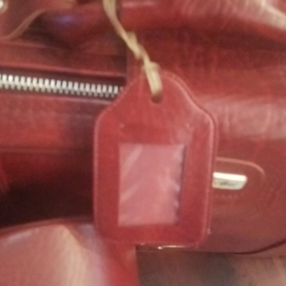 Pair of vintage red luggage - Picture 5 of 8